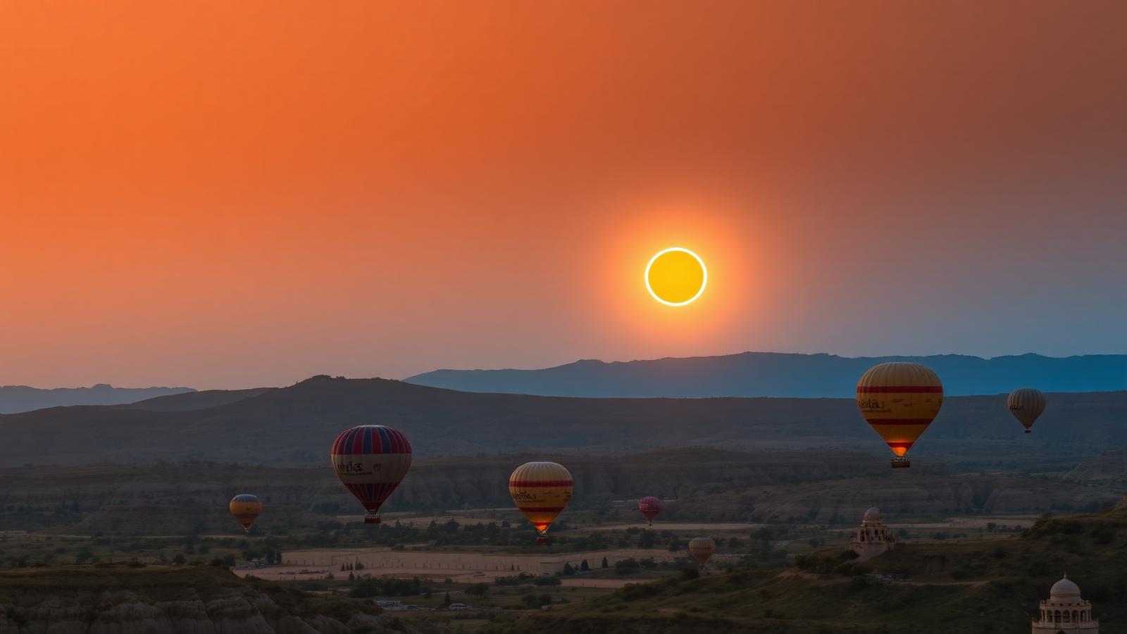 Ring of fire over Cappadocia